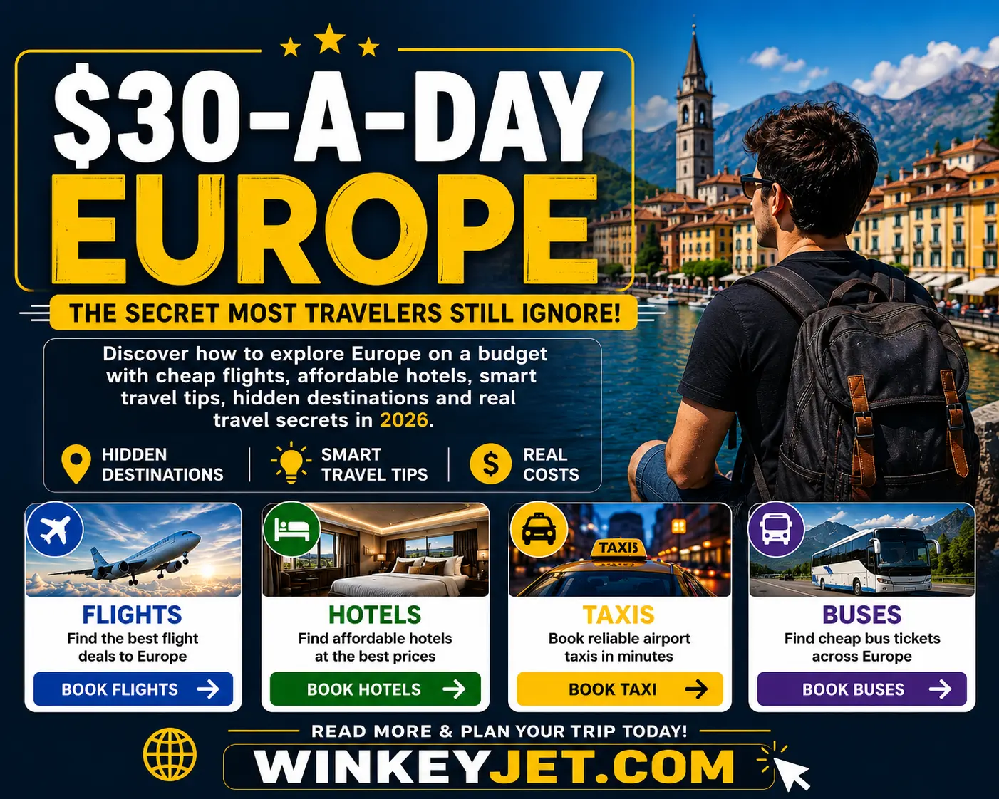 Slow travel Europe on a budget guide showing a scenic landscape of affordable destinations like the Albanian Riviera or Coimbra Portugal in 2026.